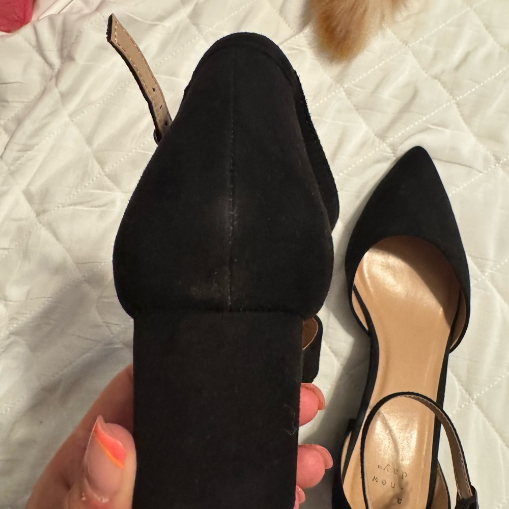 A New Day Black Women's Ankle Strap Heels - Picture 4 of 6